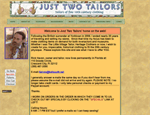 Tablet Screenshot of just2tailors.com
